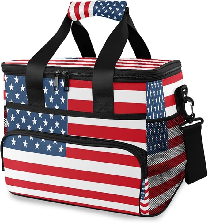 AUUXVA Cooler Bag Large Camping Cooler Tote Lunch Cooler Bag Leakproof Insulated Waterproof Lunch Box