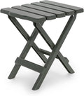 Camco 21042 Quick-Folding Adirondack Table, Plastic, Sage