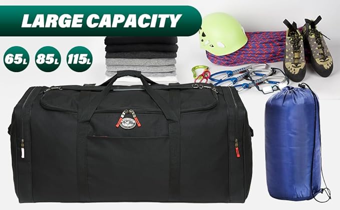 Camp 1800 Denier Heavy Duty Soft Trunk With Shoulder Straps Great For Kids Going to Sleep Away Camp
