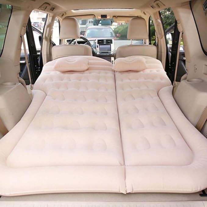 Car Air Mattresses for Volvo XC40 XC60 XC90,Inflatable Bed Mattress with Electric Air Pump Portable Sleeping Pad for Travel Camping Trunk & Back Seat,Pink