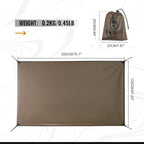 OneTigris 2 Person Footprint for Backpacking Tent, 2000mm Waterproof Rating, 78.7"x47.24"