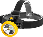 Rechargeable LED Mining Headlamp for Hard Hat Helmet, Explosion-Proof Waterproof Miner Headlight with Clip, Coal Mining Flashlight for Hunting, Fishing, Camping, Construction, Caving, Repair