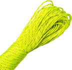 Paracord Planet – Fluorescent 1.75mm Reflective Guyline 95 Paracord Tent Rope Camping Parachute Cord – Neon Yellow – 65ft