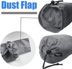 Frelaxy Stuff Sack Set 5-Pack (3L&5L&9L&15L&20L), Ultralight Ditty Bags with Dust Flap for Traveling Hiking Backpacking (Neon Green&Orange&Gray&Army Green&Black)