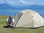 DOD Duo 1Pull Tent - 2 Person Breathable Polycotton Inner Tent - Waterproof Instant Setup Dome Camping Tent with Enclosed Awning - Easy Pop Up - Tan