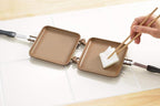 Yoshikawa SJ2629 Hot Sand Maker, For Gas Fire, Single Fluorine Processed, Total Width 5.9 x Length 13.8 x Height 1.3 inches (15 x 35 x 3.2 cm), Brown, Outdoor Camping