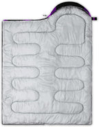 QOOMO Camping Sleeping Bags,3 Season Warm & Cool Weather,Lightweight,Waterproof Sleeping Bags for Adults & Kids,Traveling,and Outdoors,Camping Gear Equipment