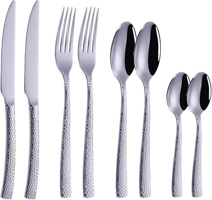 Flatware Sets 4pcs/Set Golden ?Portable Stainless Steel Cutlery Complete of Dining Tableware Kitchen Gadget Sets Dinner Forks Knives Spoon