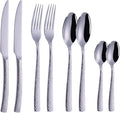 Flatware Sets 4pcs/Set Golden ?Portable Stainless Steel Cutlery Complete of Dining Tableware Kitchen Gadget Sets Dinner Forks Knives Spoon