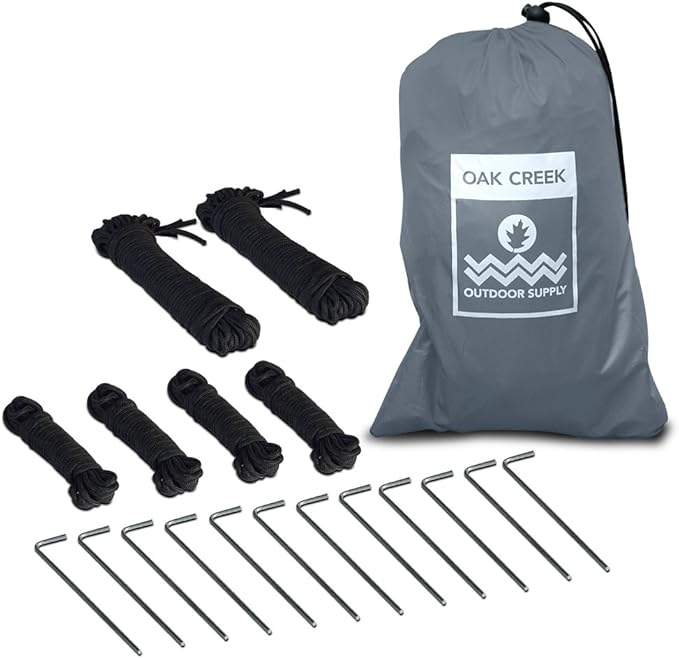Oak Creek Advanced Hammock Rain Fly. 110 Inch Multipurpose Rainfly for Hammocks. Provides Protection from The Elements. Lightweight Waterproof Tarp Works with Any Camping Hammock
