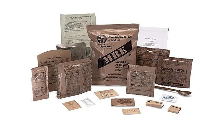 Wornick Ameriqual, Sopakco MRE Meals Ready to Eat, Inspection 2025, 2026 or Better, Emergency Food Supply, Survival Camping Outdoor 12 Pack(Random Case (A or B), 1, Count)