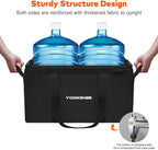 45L Camping Organizer, 1680D Heavy Duty Waterproof Camping Storage for Camping Cooking Utensils and Camping Cookware, with Hard Bottom, Camping Bag with Zippered Lid for RV, Hiking