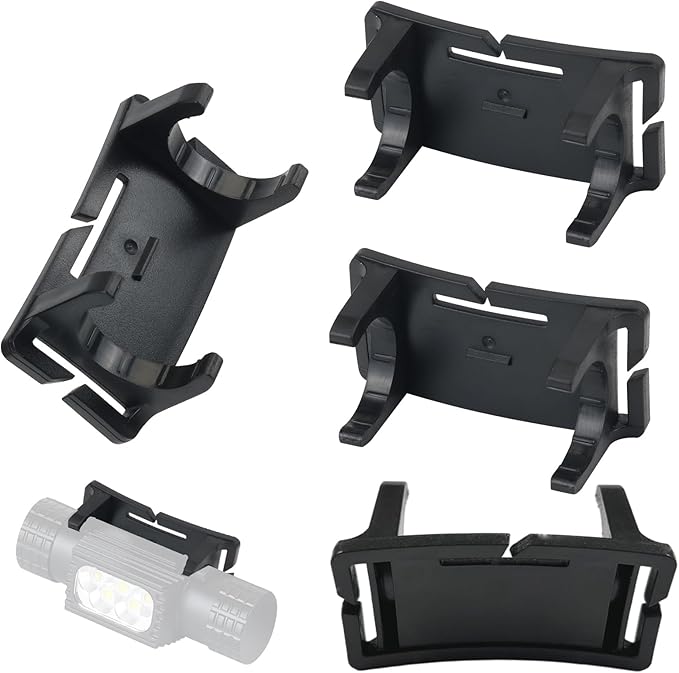 5 PCS Headlamp Holder Mounting Clip Buckle Headlight Flashlight Mount Stand for Slonik and Most Other 22mm -26mm LED Headlamps Flashlight Rechargeable (Not Include Head Lamp)