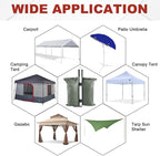 ABCCANOPY Canopy Weights 150 LBS Tent Sand Bags,4-Pack Gray (Without Sand)
