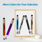 HONEST Torch Lighters Butane Lighters Refillable Single Jet Flame for Candle Grill BBQ Camping (Red)