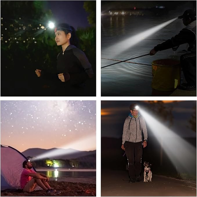 klarus HC3 Rechargeable Motion Sensor Cap Visor Light - 100 Lumens COB LED Clip on Hat Light - Headlamp Flashlight with Red Light for Fishing Running Camping Reading