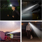 klarus HC3 2pcs Rechargeable Motion Sensor Cap Visor Light - 100 Lumens COB LED Clip on Hat Light - Headlamp Flashlight with Red Light for Fishing Running Camping Reading