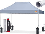 ABCCANOPY Commercial Pop Up Canopy Tent 10x15 Premium-Series, Grey