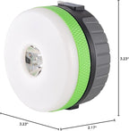 LIT-PaTH LED Camping Lantern, Rechargeable Light with Magnet Base, 2200 mAh, Survival Kit for Emergency, Hurricane, Outage, Medium Green, 1 Pack