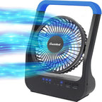 Gazeled Battery Operated Fan, Camping Fan Battery Powered, Super Long Lasting, 5'' Portable D-Cell Battery Powered Desk Fan with Timer, 3 Speeds, Quiet, 180° Rotation, for Office,Bedroom,Outdoor, F24
