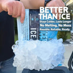 Ice Pack for Coolers, (3 Pack) High Performance, Reusable Long-Lasting Cold Pack for Lunch Boxes, Camping, Travel & Marine Use – Non-Toxic, Leakproof, No Watery Mess