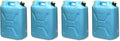 Scepter Portable Plastic Military Style Food Grade 5 Gal Water Jug Container with Reversible Spout for Camping & Emergency Storage, Blue