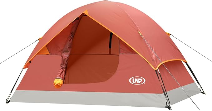 unp 6 Person 4 Season Dome Tent, Easy to Set Up for Camping & Hiking, Lightweight & Portable, Green