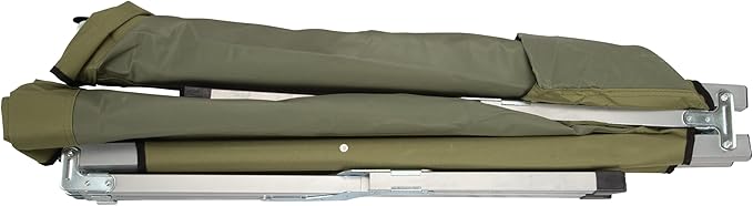Trailblazer GI-Style Heavy Duty Folding Steel Cot | Sturdy Military-Style Camping Cot | Durable Steel Frame | Portable Foldable Design for Outdoor Adventures | Emergency Use | Survival & Prepper Gear