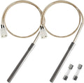 2 Pack Hot Rod Ignitor Compatible with Pit Boss & Camp Chef Wood Pellet Grill, Heating Element Kit Comes with 2pc Fuses