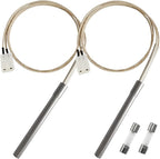2 Pack Hot Rod Ignitor Compatible with Pit Boss & Camp Chef Wood Pellet Grill, Heating Element Kit Comes with 2pc Fuses