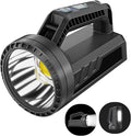 Rechargeable LED Spotlight Flashlight, Portable Camping Lantern 4800mAh, 7 Light Modes &Waterproof, Super Bright Handheld Spotlight for Hurricane Emergency, Outages, Camping, Hiking