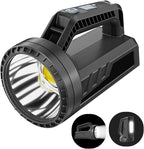 Rechargeable LED Spotlight Flashlight, Portable Camping Lantern 4800mAh, 7 Light Modes &Waterproof, Super Bright Handheld Spotlight for Hurricane Emergency, Outages, Camping, Hiking
