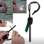 Magnesium Fire Starter Kit with Ferro Rod – Emergency Survival Gear with 12 Bags 99% Pure Magnesium + Waist Bag Waterproof Tin for Camping, Hiking, Bushcraft