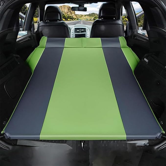 Car Inflatable Mattress, for Civic 2022-2025 Outdoor Camping Travel Portable Sleeping Pad AdjustableWear Resistant, Auto Accessories,D-Green