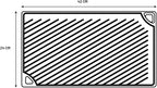 Lodge Double Play Reversible Cast Iron Grill/Griddle - Dual-Sided with Double Burner Configuration for Eggs, Pancakes, Burgers & More - Seasoned, Non-Toxic Cookware - Heavy-Duty Grill Pan - Black