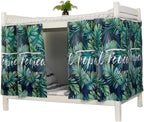 Dorm Bottom Bunk Bed Curtains Privacy Curtains 350g Dustproof Breathable Single Bed Blackout Curtains Panels Privacy Underbed Loft Bed Canopy Tent Curtain Shading Drapes for Dorm College Home 2 panels