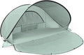 Picnic TIME Manta Portable Beach Tent, Fully-Assembled Pop Up Tent, Beach Shade and Sun Shelter, Instant Outdoor Shade with Carrying Bag for Outdoors and UPF50+ UV Protection, (Light Green)