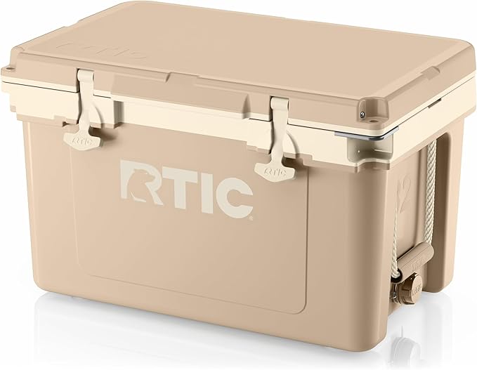 RTIC Ultra-Light 32 Quart Hard Cooler Insulated Portable Ice Chest Box for Drink, Beverage, Beach, Camping, Picnic, Fishing, Boat, Barbecue, 30% Lighter Than Rotomolded Coolers