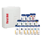 First Aid Only 1000-FAE-0103 SmartCompliance 50-Person OSHA Compliant First Aid Kit for Business, Large Plastic First Aid Cabinet with Medications, 245 Pieces