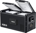 ICECO VL75ProD 12V Refrigerator, 78Qt Dual Zone Portable Fridge with SECOP Compressor, 0-50°F, Multi-directional Lid, Dual USB 12/24VDC&110-240VAC, Car Refrigerator For Car, Camping, RV |With Battery