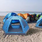 Camping Tent, Waterproof & Windproof Camping Dome Tent Automatic Pop Up Quick Shelter with Portable Carry Bag for Outdoor Hiking