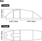 POMOLY Tunnel Tent for 1-2P Camping, Locomotive 2 Chimney Tent for 4 Season Hiking, Backpacking, Hunting (Without a Ground Sheet)