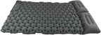 Camping Sleeping Pad Gray Waterproof Nylon Ergonomic Support Foot Press 60S Inflating Sleeping Mat for Outdoor Camping