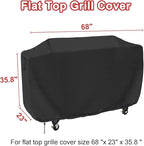 Flat Top Grill Cover Compatible with Royal Goumet GD401 Propane Gas Grill, 68 Inches Waterproof Cover for Outdoor 36“ Propane Griddle/Gas Griddles/Flat Grill-68 x 23 x 35.8 inches