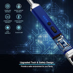 SUPRUS Lighter Rechargeable USB Lighter Arc Electric Lighetrs with Safety Switch 360° Flexible Neck Flameless Grill Long Lighters for Candle Camping Cooking (Dark Blue)