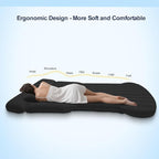 SUV Air Mattress, Car Air Mattress Compatible with Tesla Model Y, Camping Bed for Car Backseat, Inflatable Sleeping Pad with Pump, Truck Jeep Travel Bed for Camping Road Trip (Black)
