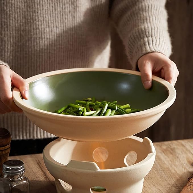 Camping Plates Serving Tray Multifunctional Ceramic Deep Dish Creative Hotel Restaurant Tableware Decorative Plate(C)