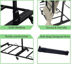 Folding Chair Rack with Wheels,Heavy Duty 1000 Lbs Metrixpio Capacity Movable Storage Chair Dolly for Wedding, Office, School & Camping
