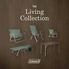 Coleman Living Collection Reclining Sling Chair, Lightweight Camp Chair with 3 Adjustable Reclining Positions, Premium Outdoor Furniture