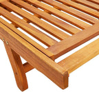Sun Loungers 2 pcs Solid Acacia Woodrecliner Camping Chairs Patio Tanning chairSuitable for Garden Courtyard